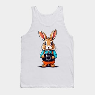 cute bunny holding camera Tank Top